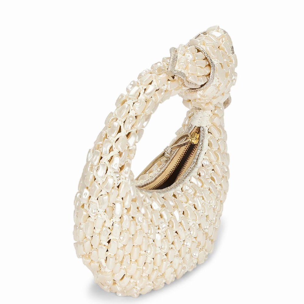 Poolside The Josie  Knotted Top Handle Pearl Bag - Picture 9 of 16